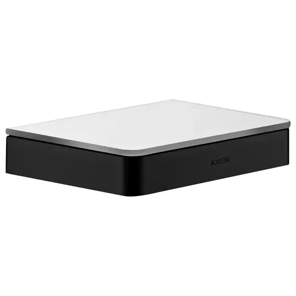 Полочка 150 мм Axor Universal Accessories, satin black/стекло матовое (42840350) фото 1 Aquada.com.ua Полочка 150 мм Axor Universal Accessories, satin black/стекло матовое (42840350) фото 1 Aquada.com.ua