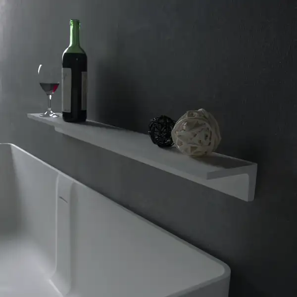 VOLLE Полочка 45*12*6,5см каменная Solid surface (18-40-114) фото 2 Aquada.com.ua VOLLE Полочка 45*12*6,5см каменная Solid surface (18-40-114) фото 2 Aquada.com.ua