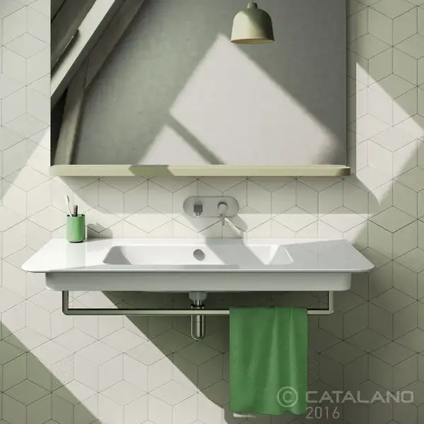 Раковина подвесная Catalano Green Up 100 х 52 см (1100GRUP00) фото 2 Aquada.com.ua Раковина подвесная Catalano Green Up 100 х 52 см (1100GRUP00) фото 2 Aquada.com.ua