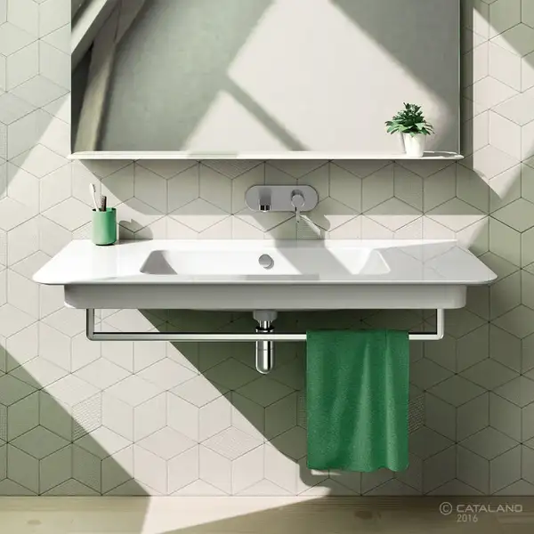 Раковина подвесная Catalano Green Up 1200 х 520 мм (1120GRUP00) фото 2 Aquada.com.ua Раковина подвесная Catalano Green Up 1200 х 520 мм (1120GRUP00) фото 2 Aquada.com.ua