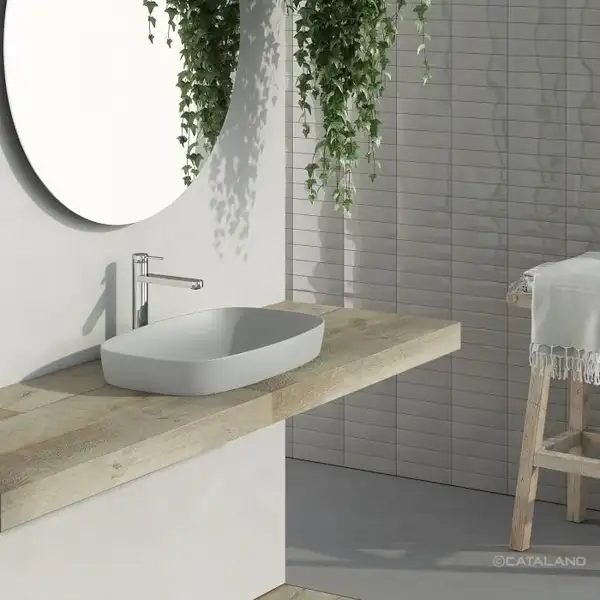 Раковина полувстраиваемая Catalano Green Lux / Colori 50 х 38 см, Satin cement (150AGRLXCS) фото 2 Aquada.com.ua Раковина полувстраиваемая Catalano Green Lux / Colori 50 х 38 см, Satin cement (150AGRLXCS) фото 2 Aquada.com.ua