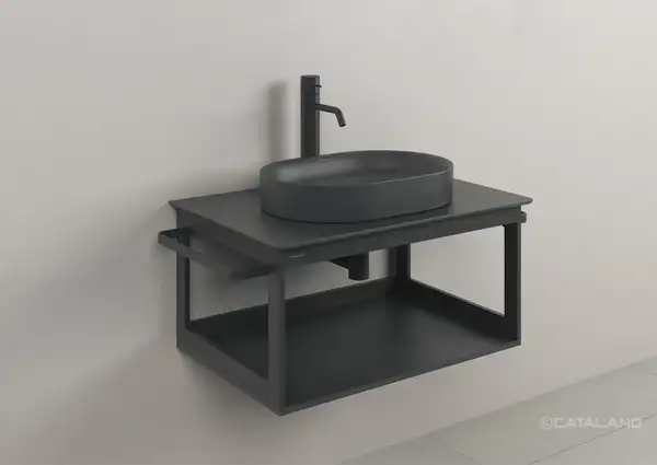 Раковина накладная на столешницу Catalano Horizon 50 х 35 см, Satin black (150AHZNS) фото 2 Aquada.com.ua Раковина накладная на столешницу Catalano Horizon 50 х 35 см, Satin black (150AHZNS) фото 2 Aquada.com.ua