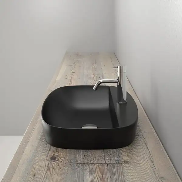 Раковина полувстраиваемая Catalano Сolori Satin black 60 х 40 см (160GRLXNNS) фото 2 Aquada.com.ua Раковина полувстраиваемая Catalano Сolori Satin black 60 х 40 см (160GRLXNNS) фото 2 Aquada.com.ua