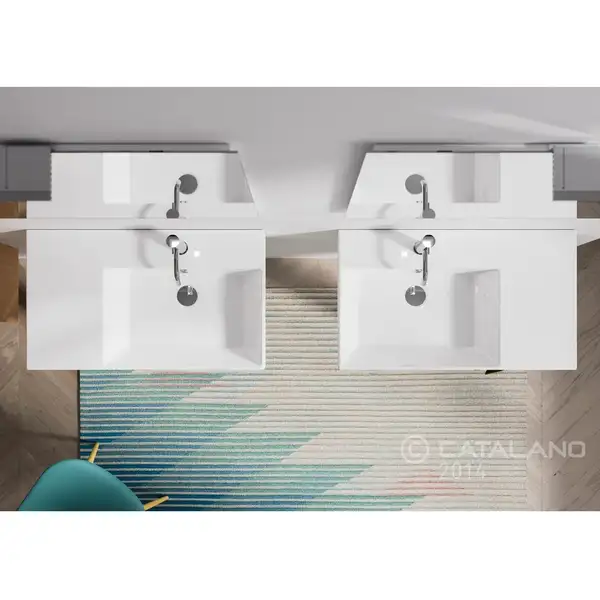 Раковина подвесная Catalano Premium Up 60 x 47 см (чаша слева) (160SVPUP00) фото 3 Aquada.com.ua