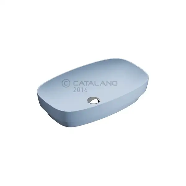 Раковина накладная на столешницу Catalano Green Lux / Colori 75 х 40 см, голубой матовый (175AGRLXAS) фото 1 Aquada.com.ua Раковина накладная на столешницу Catalano Green Lux / Colori 75 х 40 см, голубой матовый (175AGRLXAS) фото 1 Aquada.com.ua