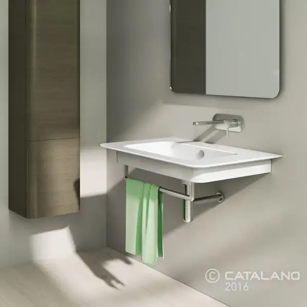 Раковина подвесная Catalano Green Up 80 х 52 см (180GRUP00) фото 2 Aquada.com.ua