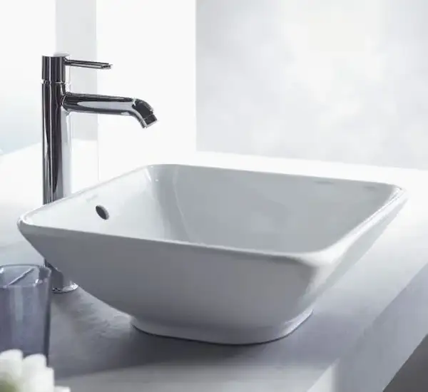 Раковина накладная на столешницу Duravit Bagnella 42 х 42 см (0333420000) фото 2 Aquada.com.ua Раковина накладная на столешницу Duravit Bagnella 42 х 42 см (0333420000) фото 2 Aquada.com.ua