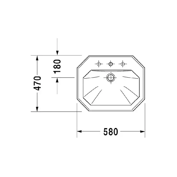 Раковина встраиваемая в столешницу Duravit 1930 580 х 470 мм (0476580000) фото 2 Aquada.com.ua Раковина встраиваемая в столешницу Duravit 1930 580 х 470 мм (0476580000) фото 2 Aquada.com.ua