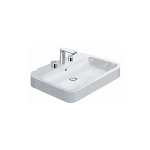 Раковина Duravit Happy D. 2 60х47,5 см (с 3 отв. под смеситель) (2316600030) фото 1 Aquada.com.ua