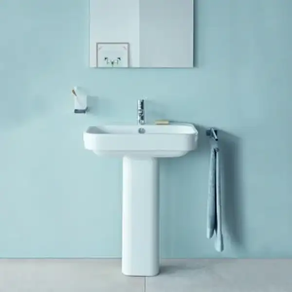 Раковина Duravit Happy D. 2 65х49,5 см (с 3 отв. под смеситель) (2316650030) фото 2 Aquada.com.ua