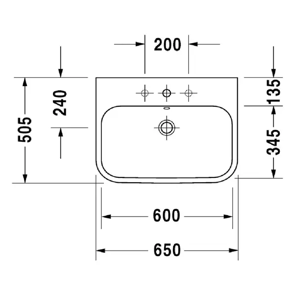 Раковина Duravit Happy D.2 65х50,5 см (без отв. под смеситель, шлифованная) (2318650028) фото 2 Aquada.com.ua Раковина Duravit Happy D.2 65х50,5 см (без отв. под смеситель, шлифованная) (2318650028) фото 2 Aquada.com.ua
