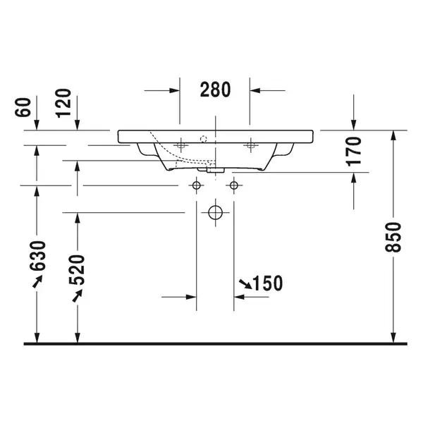 Раковина для мебели Duravit DuraStyle 78,5 х 40 см (2337780000) фото 3 Aquada.com.ua Раковина для мебели Duravit DuraStyle 78,5 х 40 см (2337780000) фото 3 Aquada.com.ua