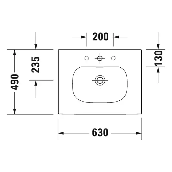 Раковина мебельная Duravit Viu 63 х 49 см (2344630000) фото 2 Aquada.com.ua Раковина мебельная Duravit Viu 63 х 49 см (2344630000) фото 2 Aquada.com.ua