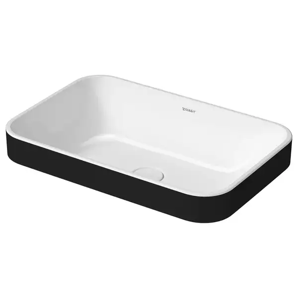 Раковина накладная на столешницу Duravit Happy D.2 Plus 40 х 40 см, белый/антрацит (2359606100) фото 1 Aquada.com.ua Раковина накладная на столешницу Duravit Happy D.2 Plus 40 х 40 см, белый/антрацит (2359606100) фото 1 Aquada.com.ua