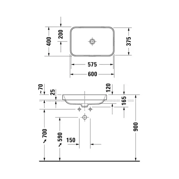 Раковина накладная на столешницу Duravit Happy D.2 Plus 40 х 40 см, белый/антрацит (2359606100) фото 2 Aquada.com.ua Раковина накладная на столешницу Duravit Happy D.2 Plus 40 х 40 см, белый/антрацит (2359606100) фото 2 Aquada.com.ua
