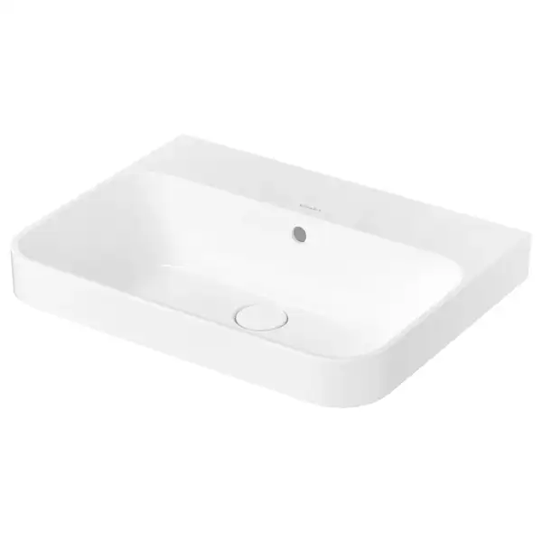 Раковина накладная на столешницу Duravit Happy D.2 Plus 60 х 46 см, белый глянцевый (2360600060) фото 1 Aquada.com.ua