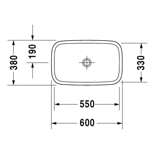 Раковина накладная на столешницу Duravit DuraStyle 60 х 38 см (349600000) фото 2 Aquada.com.ua Раковина накладная на столешницу Duravit DuraStyle 60 х 38 см (349600000) фото 2 Aquada.com.ua