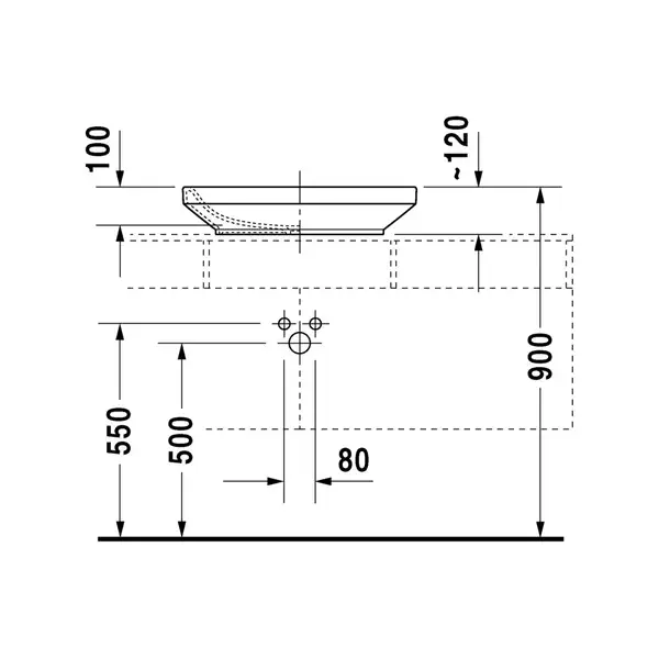 Раковина накладная на столешницу Duravit DuraStyle 60 х 38 см (349600000) фото 3 Aquada.com.ua Раковина накладная на столешницу Duravit DuraStyle 60 х 38 см (349600000) фото 3 Aquada.com.ua