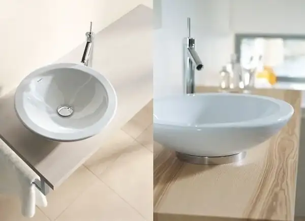 Раковина накладная на столешницу Duravit Bagnella Ø 40 см (451400000) фото 2 Aquada.com.ua
