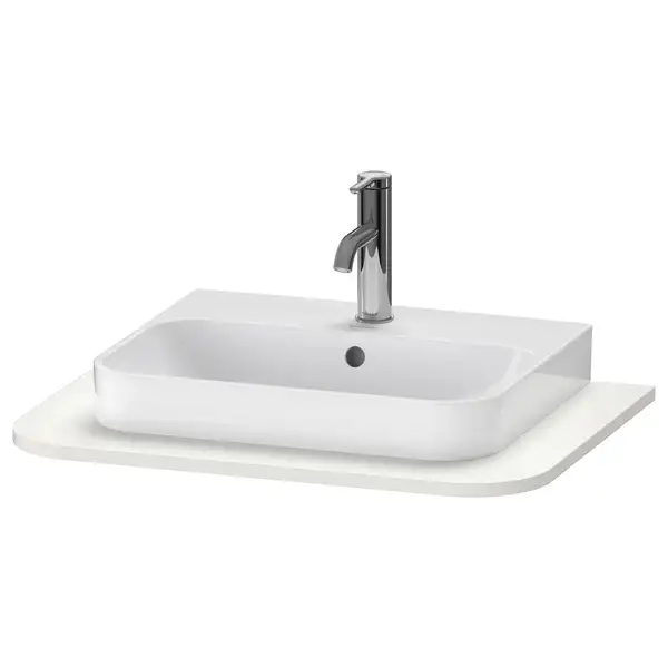 Консоль с 1 одним вырезом Duravit Happy D.2 Plus 65 х 48 см, скавдинавский белый шелковисто-матовый лак (HP031B03939) фото 1 Aquada.com.ua Консоль с 1 одним вырезом Duravit Happy D.2 Plus 65 х 48 см, скавдинавский белый шелковисто-матовый лак (HP031B03939) фото 1 Aquada.com.ua
