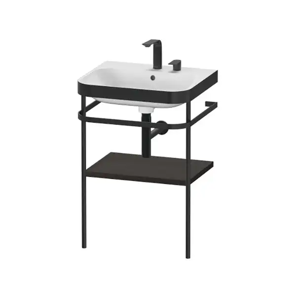 Раковина c-bonded с напольной металлической консолью Duravit Happy D.2 Plus 57,5 х 49 см (HP4735E6969) фото 1 Aquada.com.ua Раковина c-bonded с напольной металлической консолью Duravit Happy D.2 Plus 57,5 х 49 см (HP4735E6969) фото 1 Aquada.com.ua
