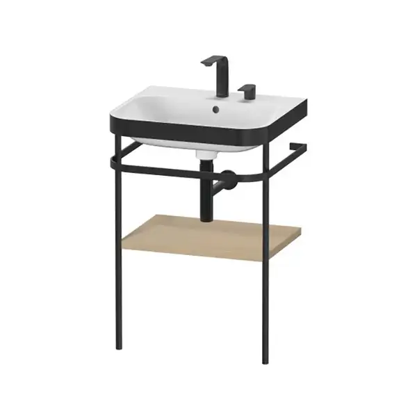 Раковина c-bonded с напольной металлической консолью Duravit Happy D.2 Plus 57,5 х 49 см (HP4735E7171) фото 1 Aquada.com.ua Раковина c-bonded с напольной металлической консолью Duravit Happy D.2 Plus 57,5 х 49 см (HP4735E7171) фото 1 Aquada.com.ua