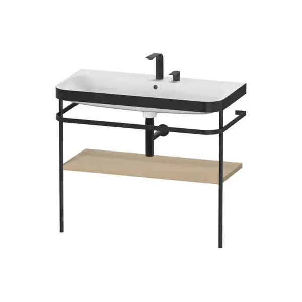 Раковина c-bonded с напольной металлической консолью Duravit Happy D.2 Plus 97,5 х 49 см (HP4738E7171) фото 1 Aquada.com.ua Раковина c-bonded с напольной металлической консолью Duravit Happy D.2 Plus 97,5 х 49 см (HP4738E7171) фото 1 Aquada.com.ua