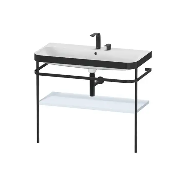 Раковина c-bonded с напольной металлической консолью Duravit Happy D.2 Plus 97,5 х 49 см (HP4738E9797) фото 1 Aquada.com.ua Раковина c-bonded с напольной металлической консолью Duravit Happy D.2 Plus 97,5 х 49 см (HP4738E9797) фото 1 Aquada.com.ua