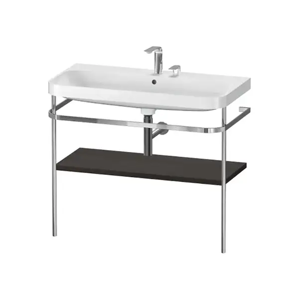 Раковина c-bonded с напольной металлической консолью Duravit Happy D.2 Plus 97,5 х 49 см (HP4838E6969) фото 1 Aquada.com.ua Раковина c-bonded с напольной металлической консолью Duravit Happy D.2 Plus 97,5 х 49 см (HP4838E6969) фото 1 Aquada.com.ua