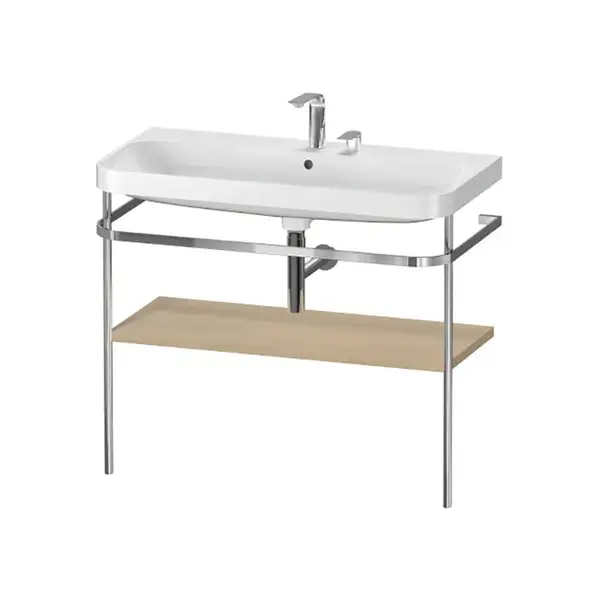 Раковина c-bonded с напольной металлической консолью Duravit Happy D.2 Plus 97,5 х 49 см (HP4838E7171) фото 1 Aquada.com.ua Раковина c-bonded с напольной металлической консолью Duravit Happy D.2 Plus 97,5 х 49 см (HP4838E7171) фото 1 Aquada.com.ua