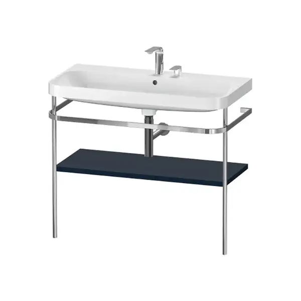 Раковина c-bonded с напольной металлической консолью Duravit Happy D.2 Plus 97,5 х 49 см (HP4838E9898) фото 1 Aquada.com.ua Раковина c-bonded с напольной металлической консолью Duravit Happy D.2 Plus 97,5 х 49 см (HP4838E9898) фото 1 Aquada.com.ua