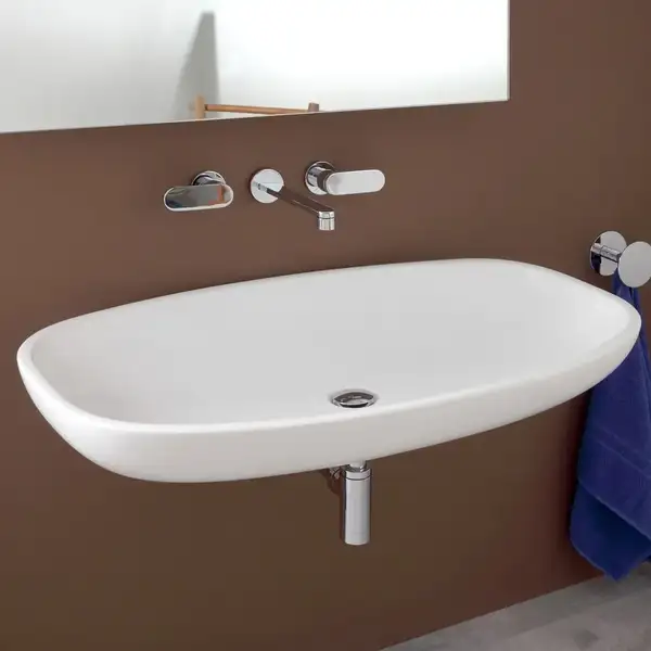 Раковина подвесная Flaminia Nuda 95 х 54,5 х h17 см (5082) фото 1 Aquada.com.ua Раковина подвесная Flaminia Nuda 95 х 54,5 х h17 см (5082) фото 1 Aquada.com.ua