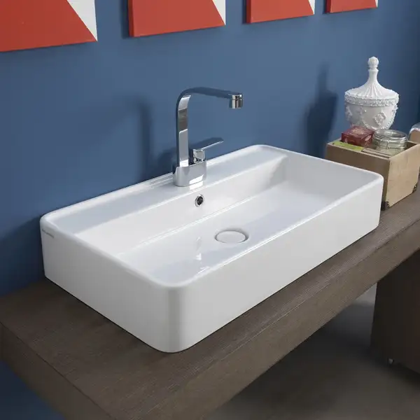Раковина накладная на столешницу Flaminia Miniwash 60 x 42 x h13 см (MW60PR) фото 1 Aquada.com.ua Раковина накладная на столешницу Flaminia Miniwash 60 x 42 x h13 см (MW60PR) фото 1 Aquada.com.ua