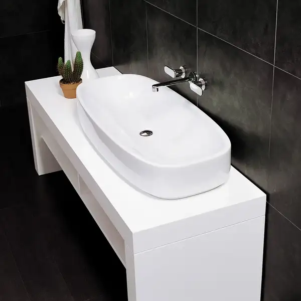 Раковина накладная на столешницу Flaminia Step 110 х 50 х h17,5 см (SE412) фото 1 Aquada.com.ua Раковина накладная на столешницу Flaminia Step 110 х 50 х h17,5 см (SE412) фото 1 Aquada.com.ua