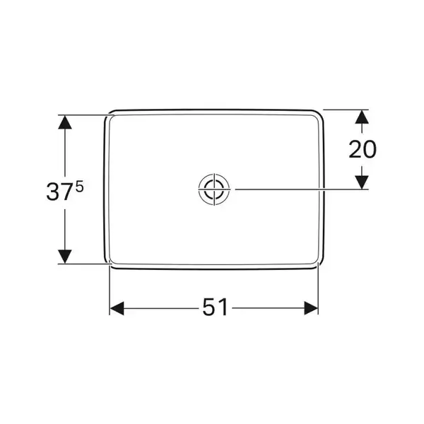 Geberit VariForm Раковина вбудована 55x40 см, біла (500.739.01.2) Geberit VariForm Раковина вбудована 55x40 см, біла (500.739.01.2)