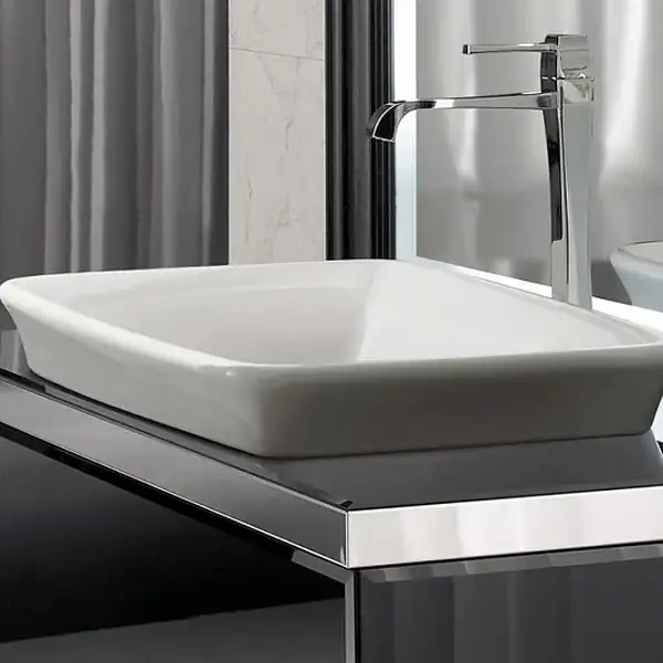 Раковина накладная на столешницу Globo Relais 60х41 см (RE060.BI) фото 2 Aquada.com.ua Раковина накладная на столешницу Globo Relais 60х41 см (RE060.BI) фото 2 Aquada.com.ua