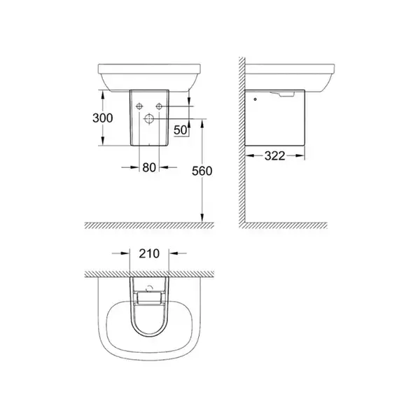 GROHE Полупьедестал для раковины EURO CERAMIC (39201000) фото 5 Aquada.com.ua GROHE Полупьедестал для раковины EURO CERAMIC (39201000) фото 5 Aquada.com.ua