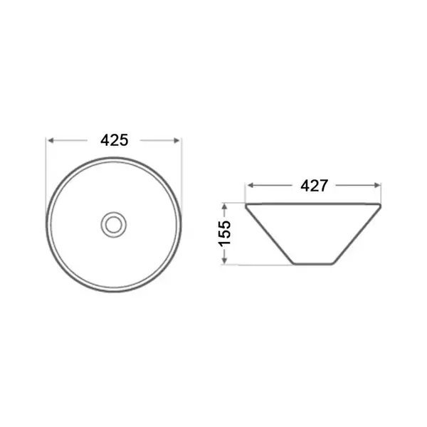 Раковина-чаша Qtap Amazon з донним клапаном QT0211K70W (QT0211K70W) фото 2 Aquada.com.ua
