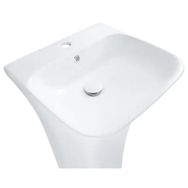 Раковина для підлоги Qtap Crow з донним клапаном QT0511G315W