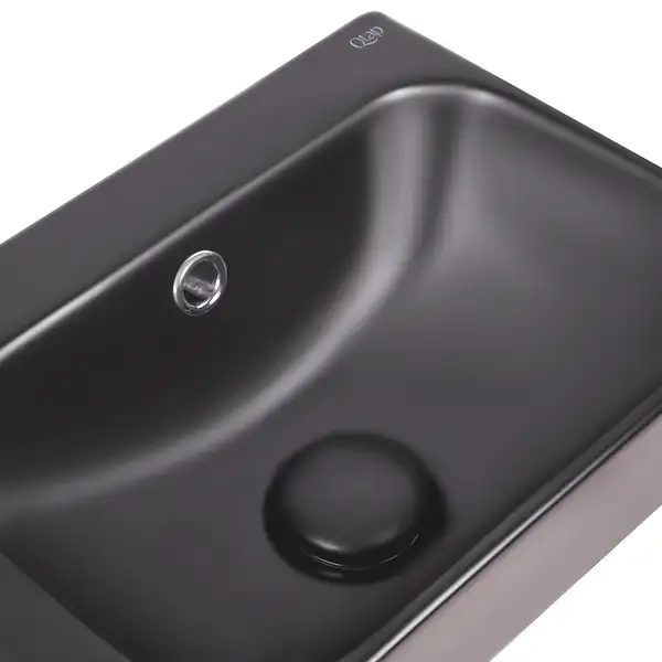Раковина Qtap Tern з донним клапаном QT17115117LMB Раковина Qtap Tern з донним клапаном QT17115117LMB