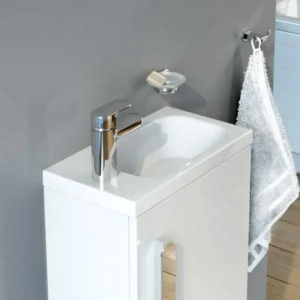 Мини-раковина, отв. для смесителя справа Ravak Chrome 400 х 220 мм (XJGP1100000) фото 3 Aquada.com.ua
