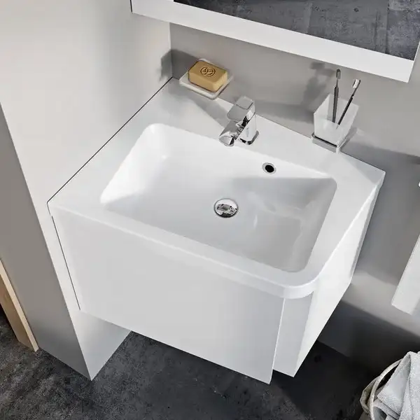 Умывальник Ravak 10 ° 650 L угловой из литого мрамора (XJIL1165000) Умывальник Ravak 10 ° 650 L угловой из литого мрамора (XJIL1165000)
