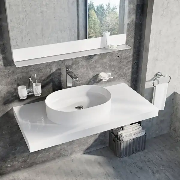 Раковина накладная на столешницу Ravak Ceramic Slim O 55 х 37 см (XJX01155001) фото 3 Aquada.com.ua Раковина накладная на столешницу Ravak Ceramic Slim O 55 х 37 см (XJX01155001) фото 3 Aquada.com.ua