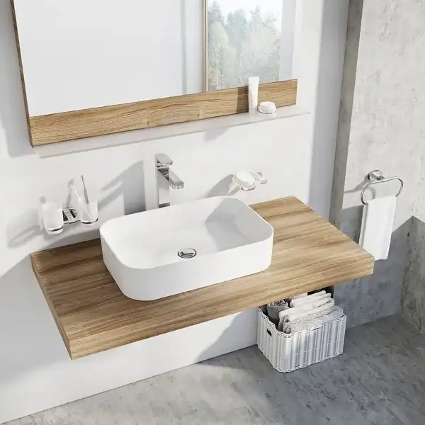 Раковина накладная на столешницу Ravak Ceramic Slim R 55 х 37 см (XJX01155002) фото 5 Aquada.com.ua