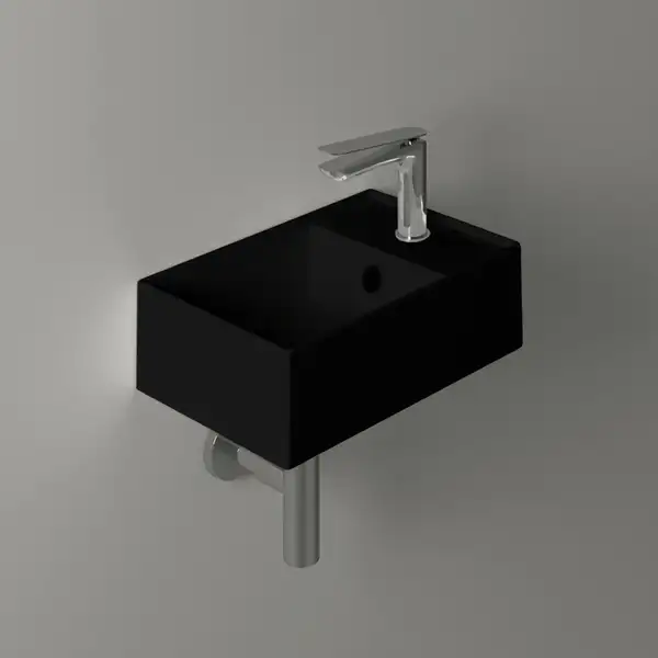 Маленькая (мини) раковина Simas Agile 40 х 27 см, Nero Matt (AG40NERO) фото 2 Aquada.com.ua Маленькая (мини) раковина Simas Agile 40 х 27 см, Nero Matt (AG40NERO) фото 2 Aquada.com.ua