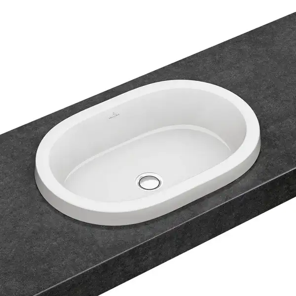 VILLEROY & BOCH ARCHITECTURA умывальник 61,5*41,5см овальный,  для установки на столешницу (41666001) фото 1 Aquada.com.ua