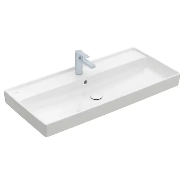 Раковина мебельная 100 х 47 см Villeroy & Boch Collaro (альпийский белый, без перелива) (4A33A201) фото 1 Aquada.com.ua