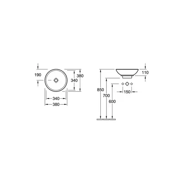 Раковина накладная на столешницу Villeroy & Boch Loop & Friends d=38 см (51480101) фото 4 Aquada.com.ua Раковина накладная на столешницу Villeroy & Boch Loop & Friends d=38 см (51480101) фото 4 Aquada.com.ua