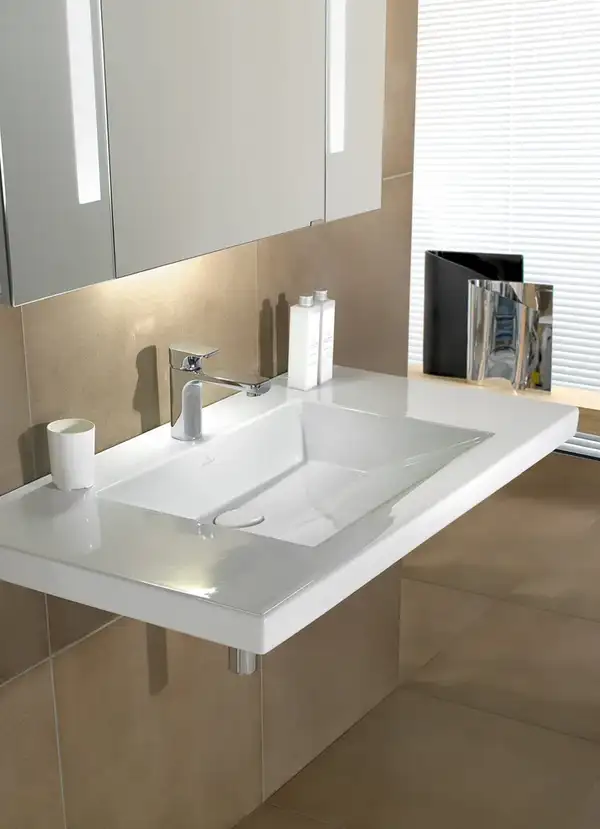 Pаковина для установки на тумбу Villeroy & Boch Metric Art 100х55 см (519511R1) фото 5 Aquada.com.ua Pаковина для установки на тумбу Villeroy & Boch Metric Art 100х55 см (519511R1) фото 5 Aquada.com.ua