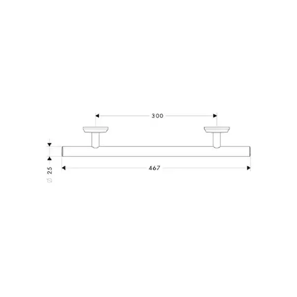 Поручень для ванны Hansgrohe Logis Classic (416130001) фото 2 Aquada.com.ua Поручень для ванны Hansgrohe Logis Classic (416130001) фото 2 Aquada.com.ua